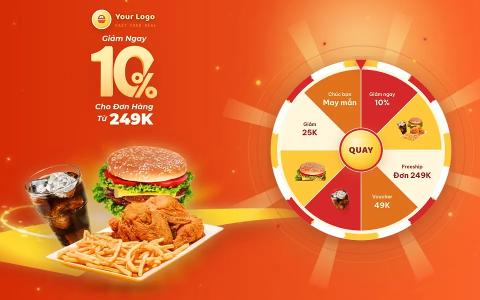Tuần lễ ăn nhanh: Quay nhận ưu đãi cho đơn từ 249K