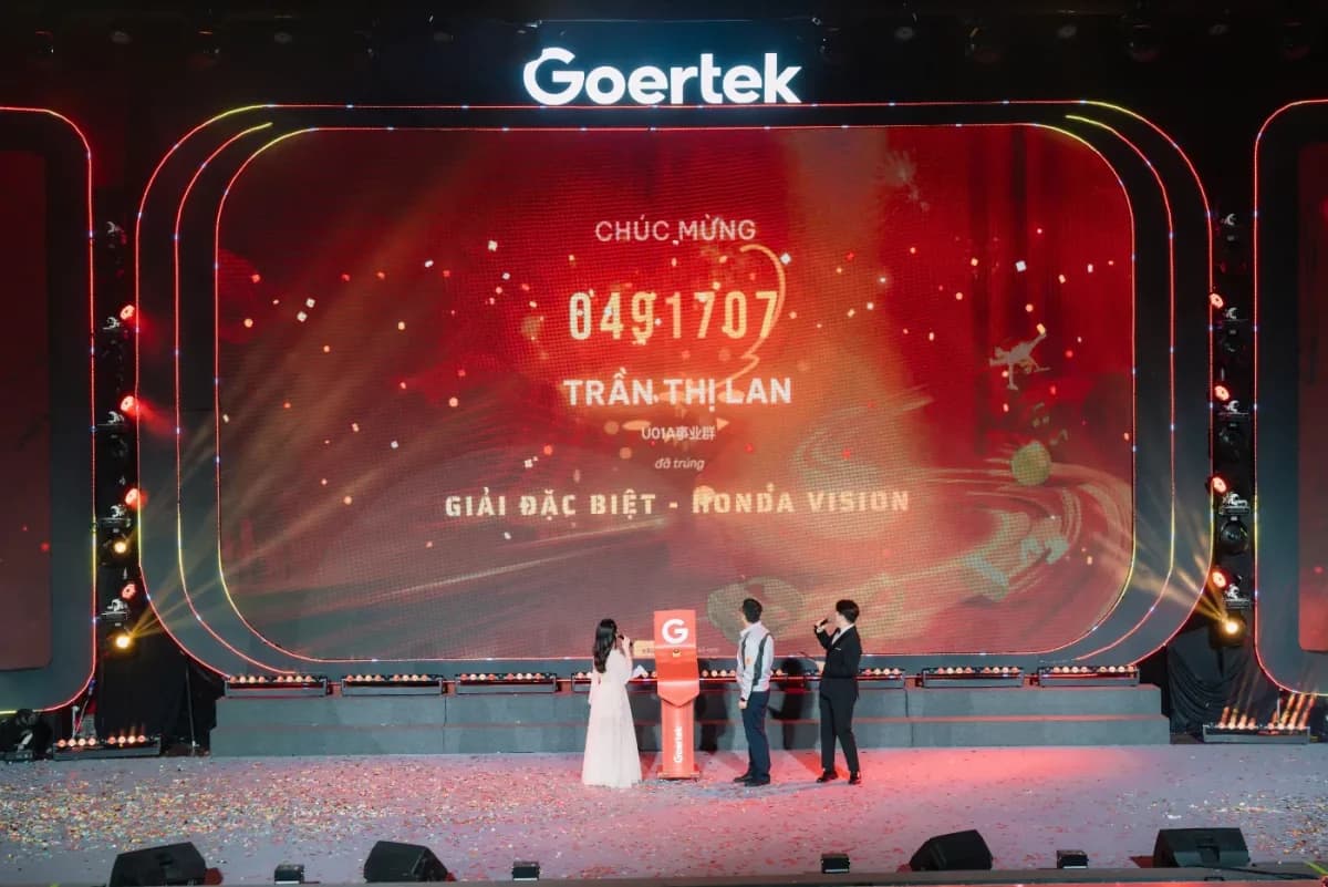 Goertek — Year End Party: Công bố Giải Đặc biệt trên màn LED sân khấu