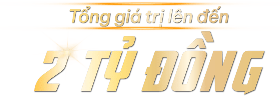 Tổng giá trị lên đến 2 tỷ đồng