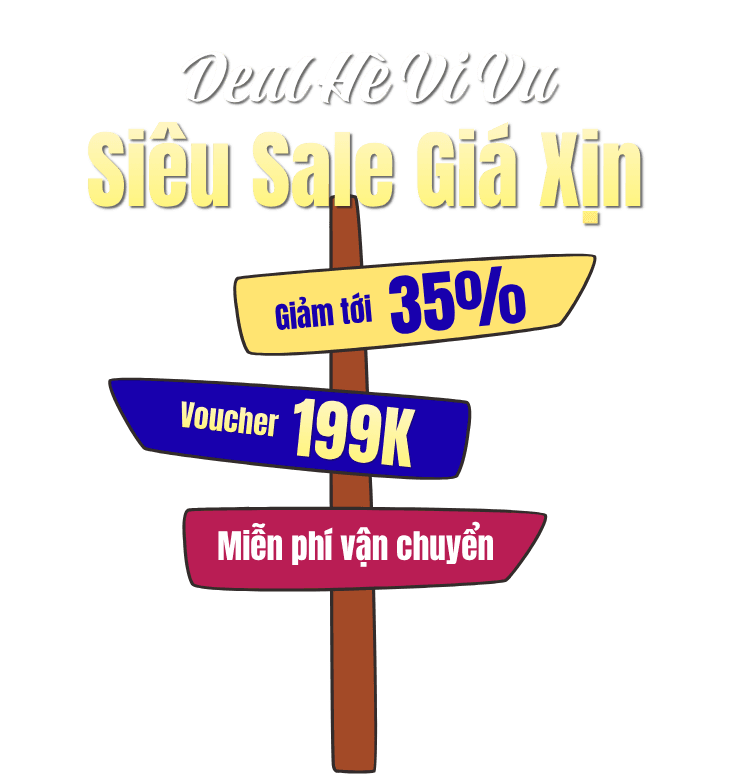 Deal Hè Vi Vu — Siêu Sale Giá Xịn: giảm tới 35%, voucher 199K, miễn phí vận chuyển