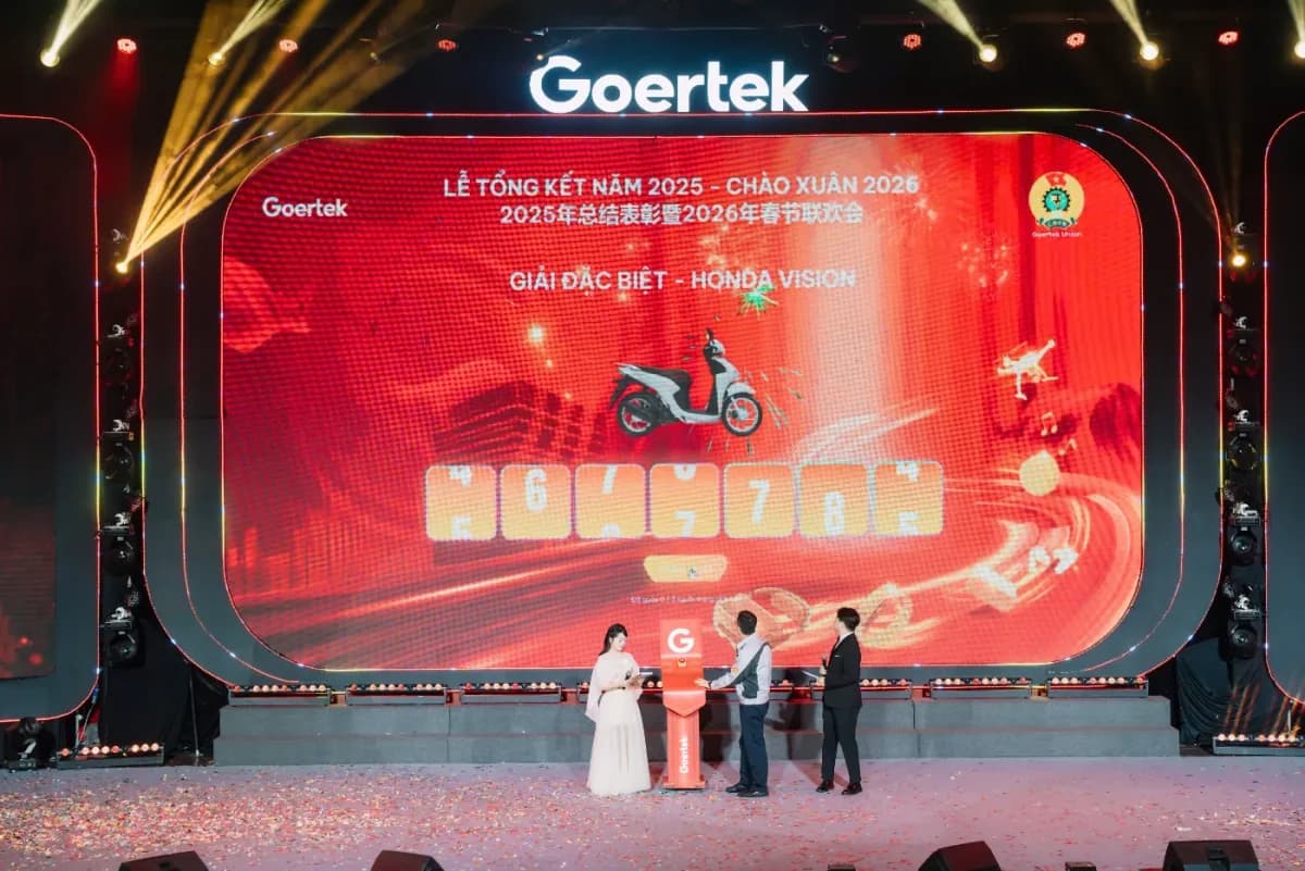 Goertek — quay giải trên màn LED sân khấu