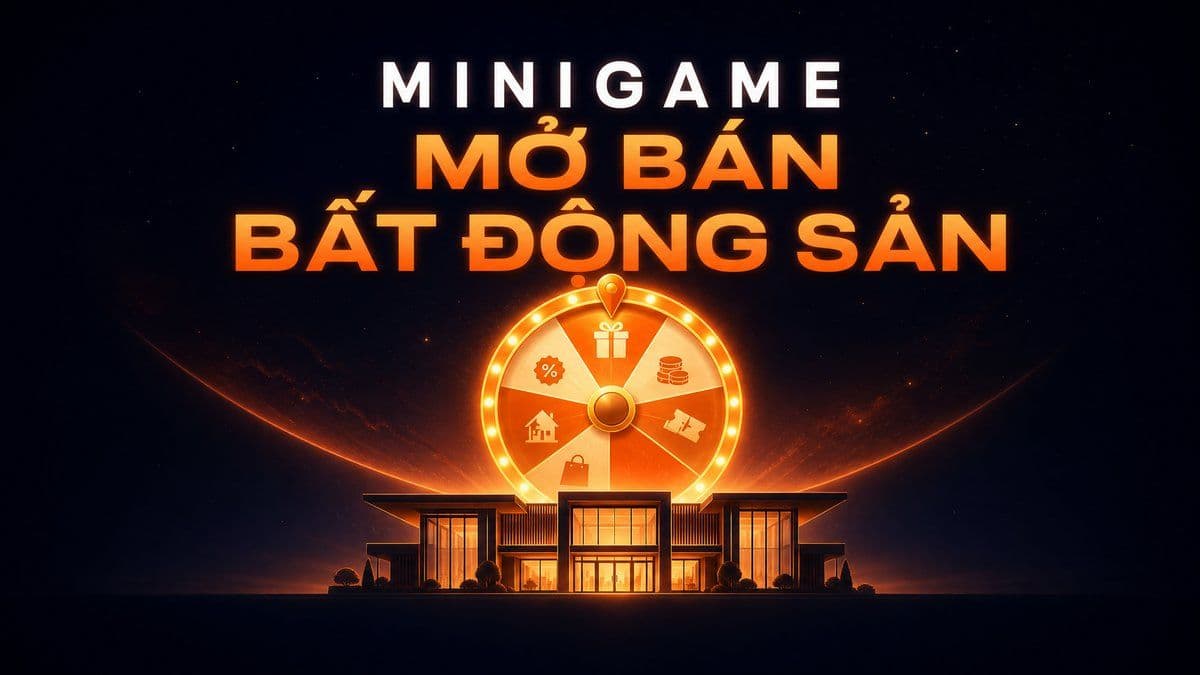 Minigame mở bán bất động sản: giữ khách và thu lead hiệu quả